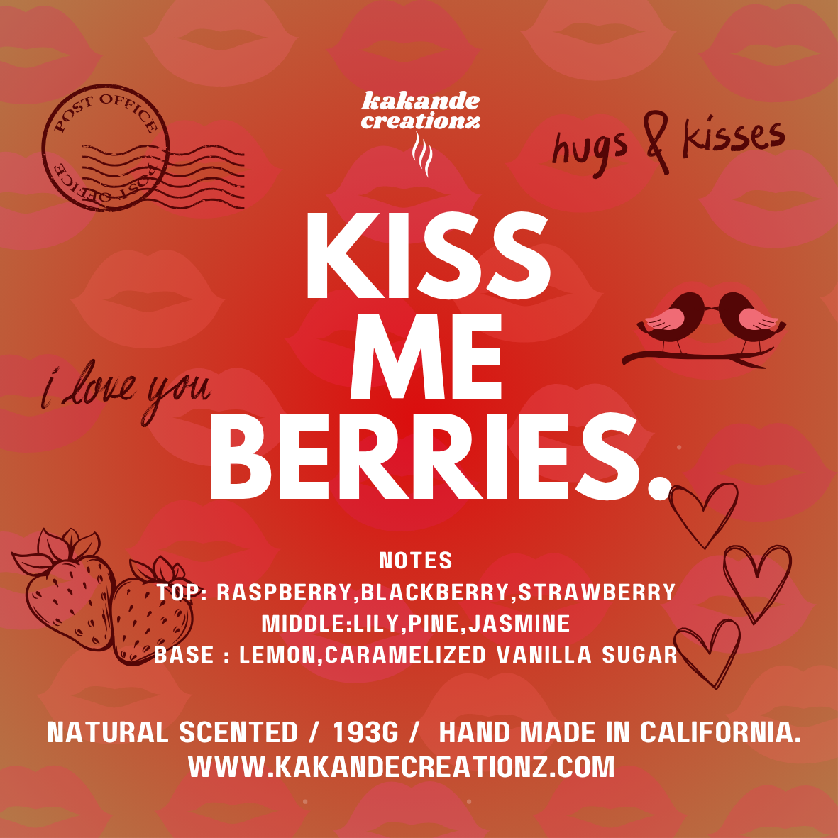 Kiss Me Berries Candle
